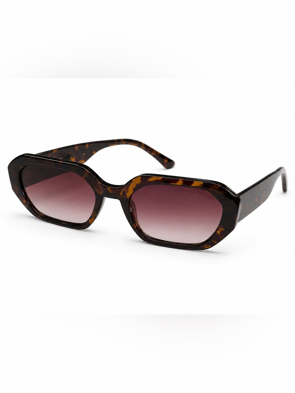 Velvet Tortoiseshell Oversized Sunglasses Gradient Lenses